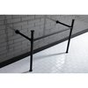 Fauceture VPB14880 Imperial Stainless Steel Console Legs for VPB1488B, Matte Blk VPB14880